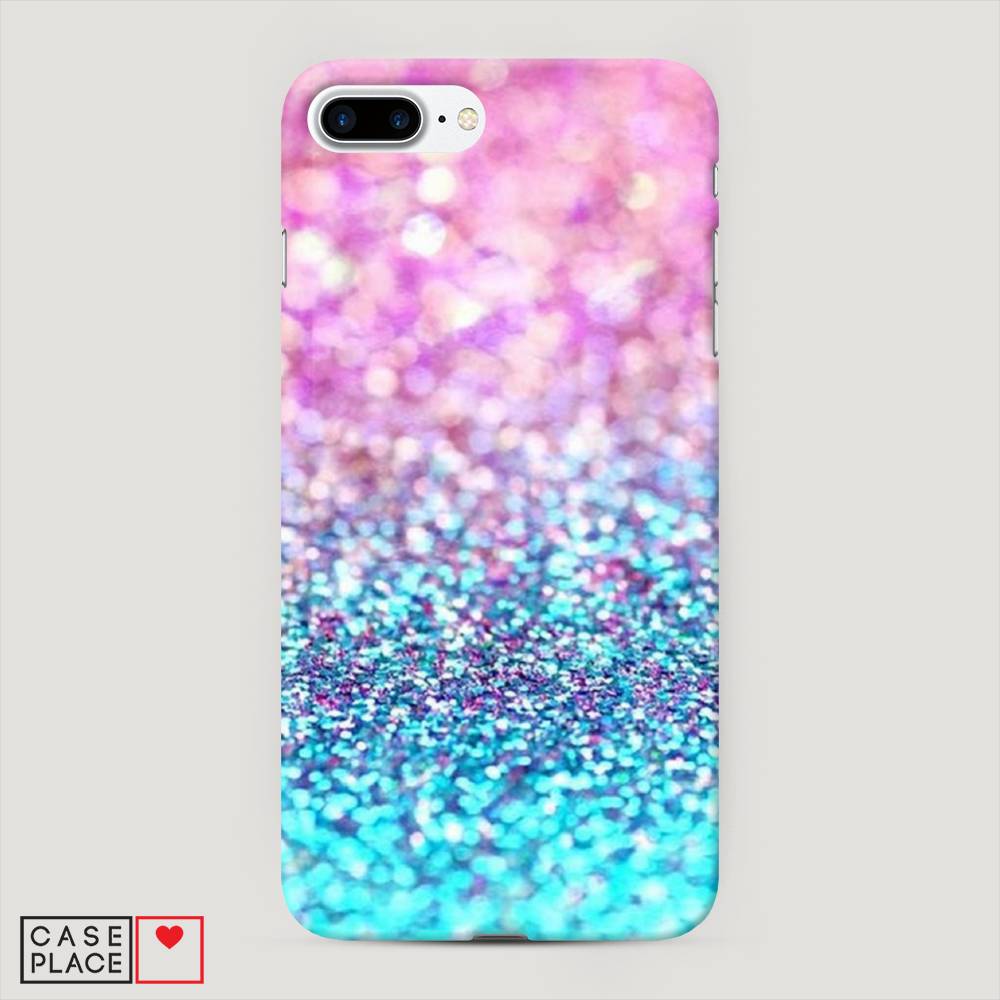 

Пластиковый чехол "Розово-голубые глиттеры рисунок" на Apple iPhone 7 Plus, 10720-2