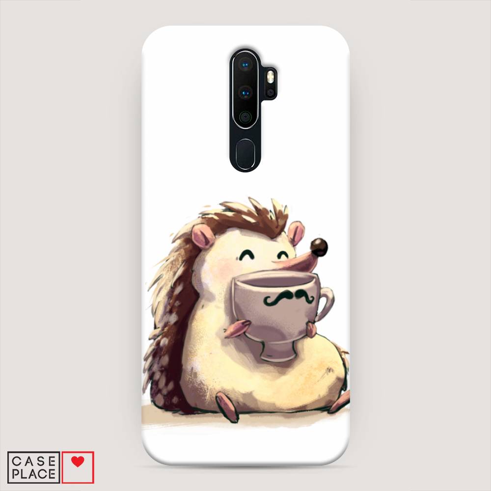 

Пластиковый чехол "Еж кофеман" на Oppo A9 (2020), 251920-7