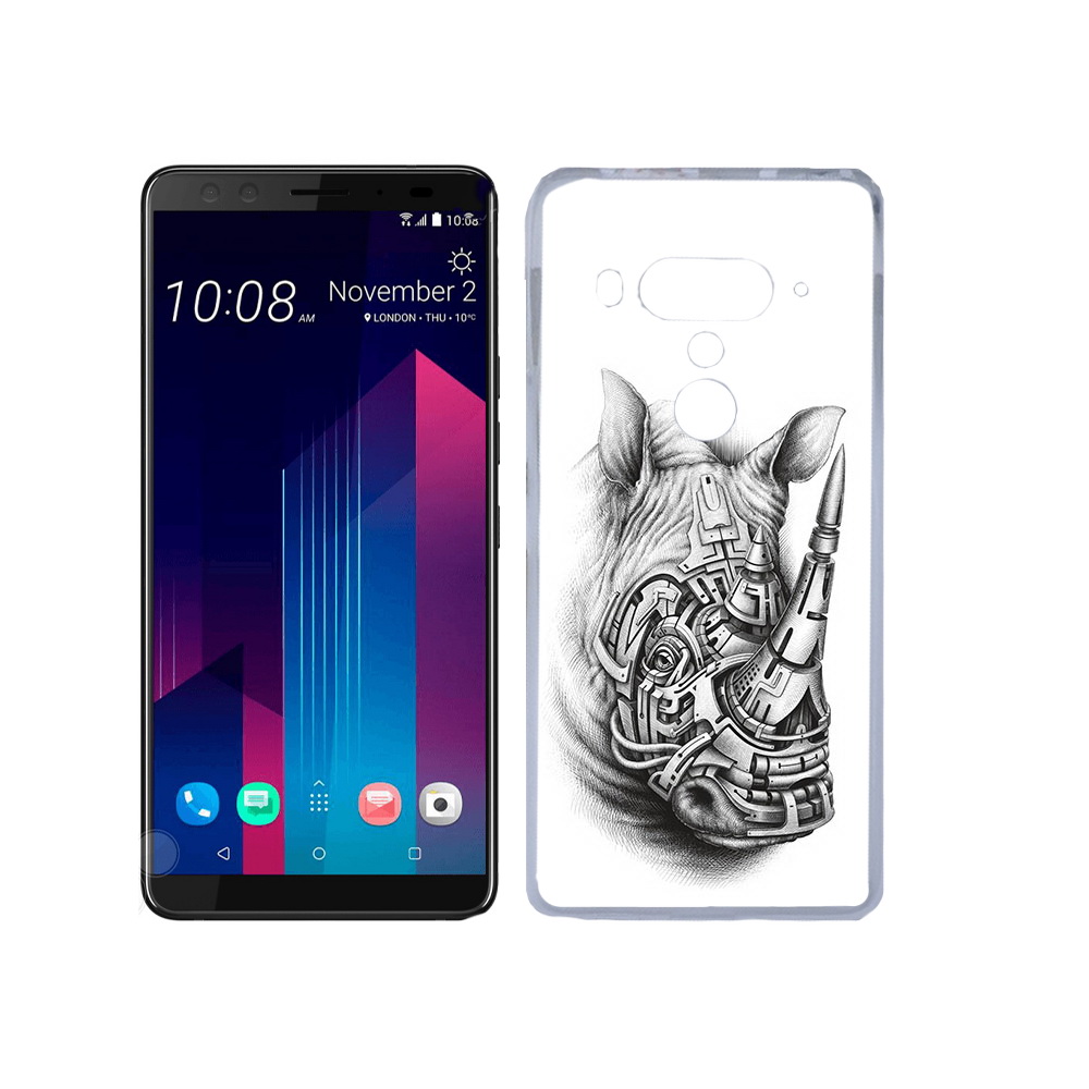

Чехол MyPads Tocco для HTC U12+ стальной носорог, Прозрачный, Tocco