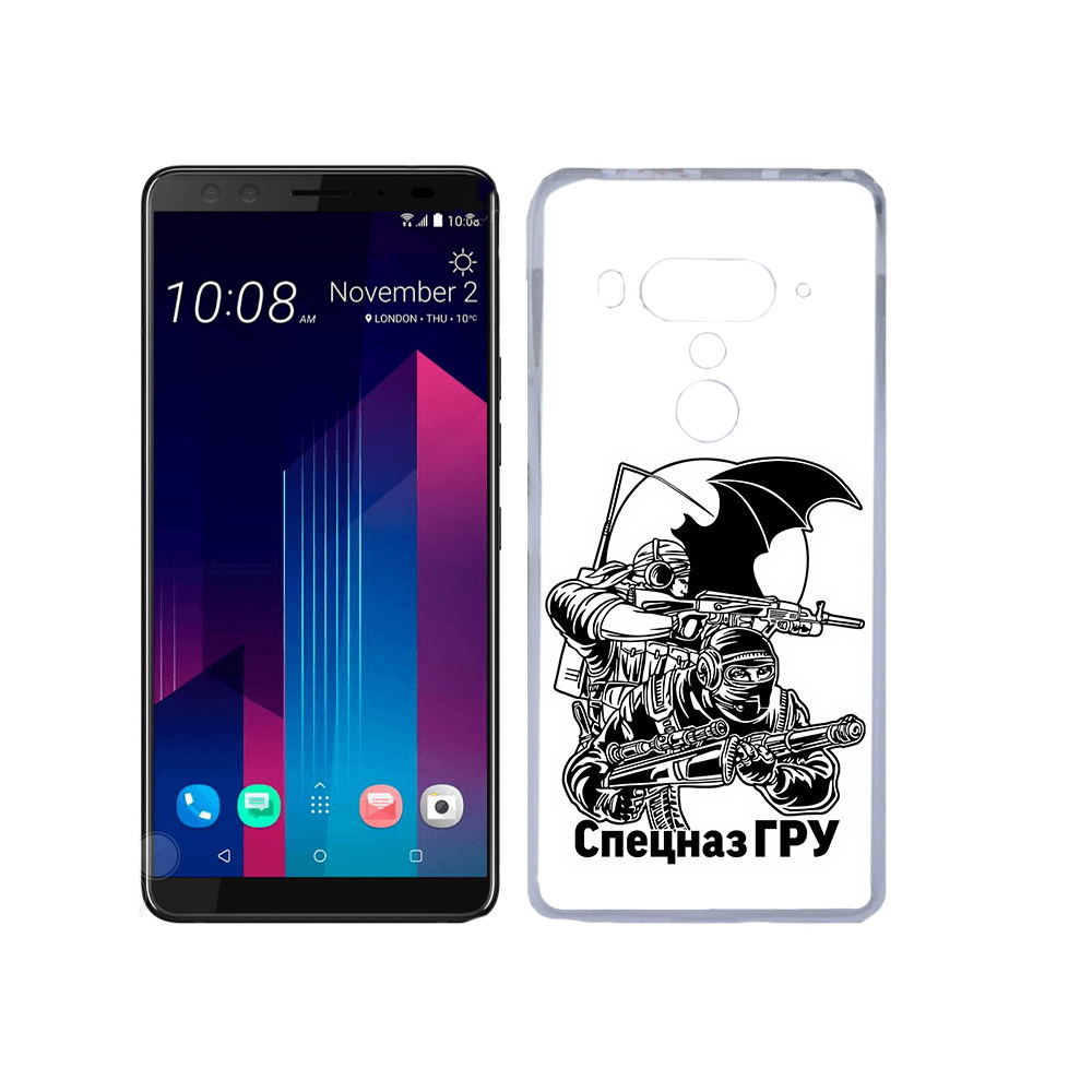 

Чехол MyPads Tocco для HTC U12+ спецназ гру, Прозрачный, Tocco