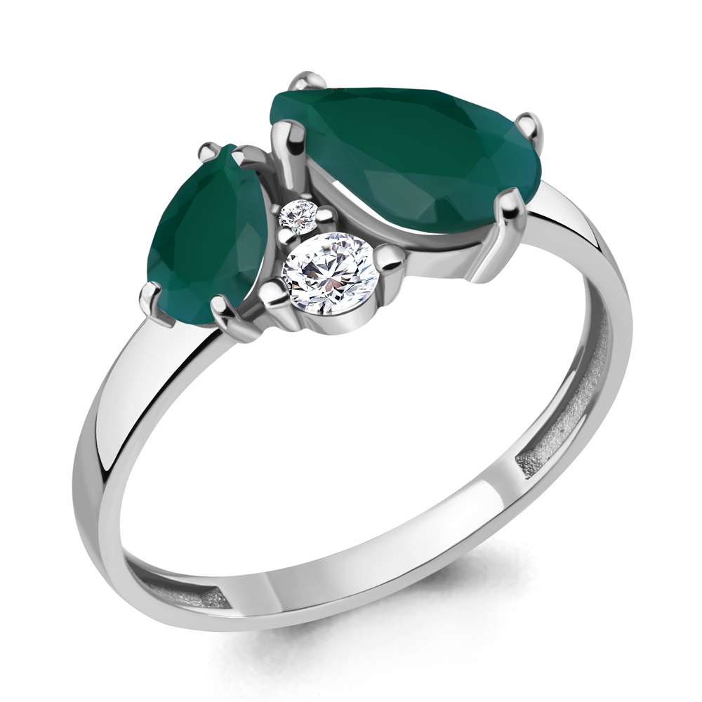 

Кольцо из серебра с агатом р.  Aquamarine 6934609А_925_р, 6934609А_925_р