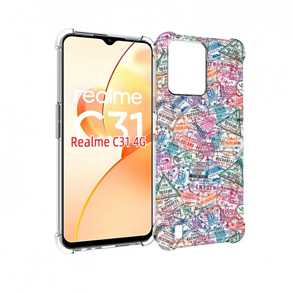 

Чехол MyPads загранчехол для OPPO Realme C31, Прозрачный, Tocco