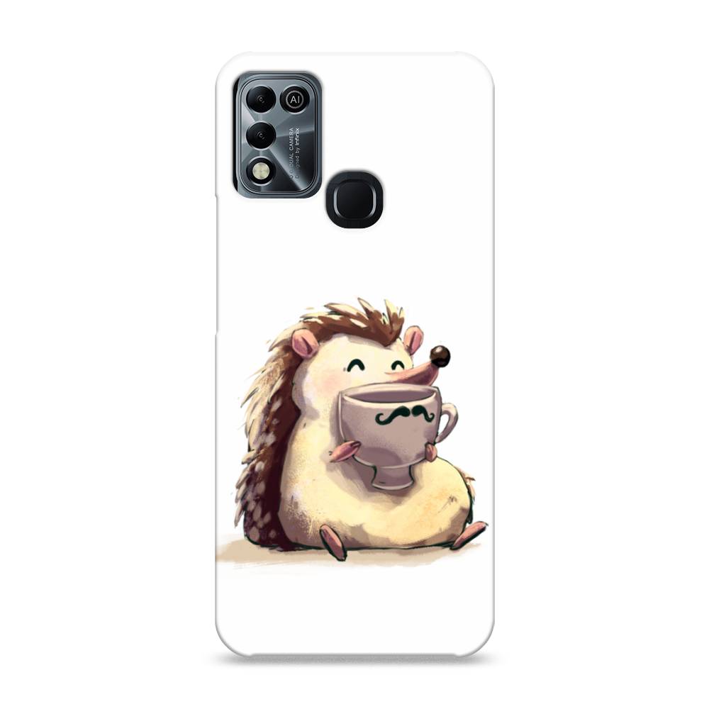

Пластиковый чехол "Еж кофеман" на Infinix HOT 10 Play, 3100620-7