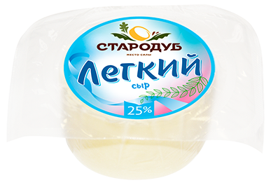 

Сыр полутвердый Стародуб Легкий 25% 200 г