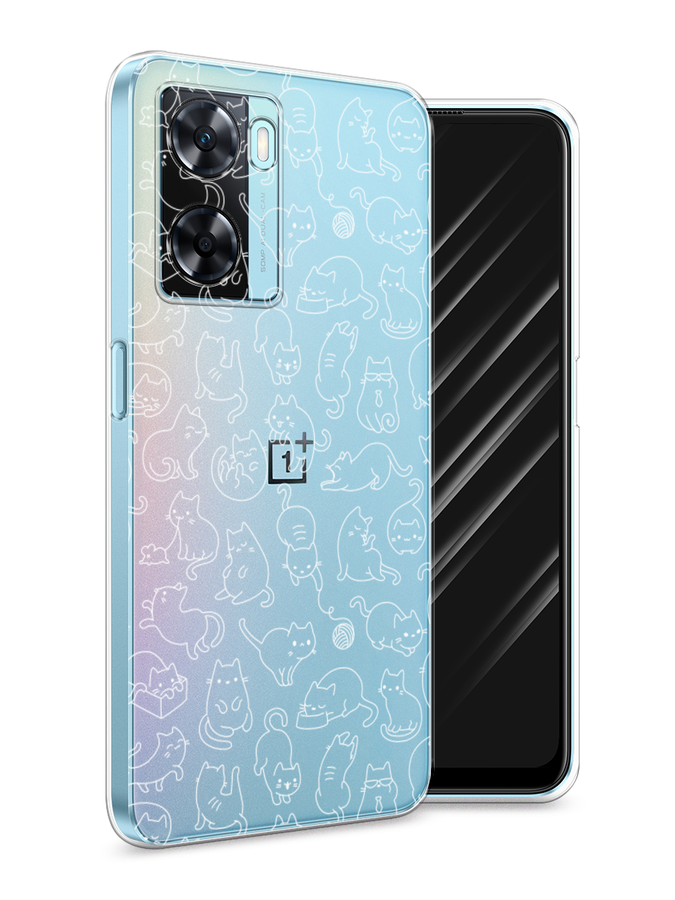 

Чехол Awog на OnePlus Nord N20 SE "Шкодливые котики", Прозрачный;бежевый, 153450-2