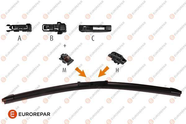 Щетка Стеклоочистителя 550mm Hook + U + M 1635454880 Nsii0018833091 EUROREPAR арт. 1635454