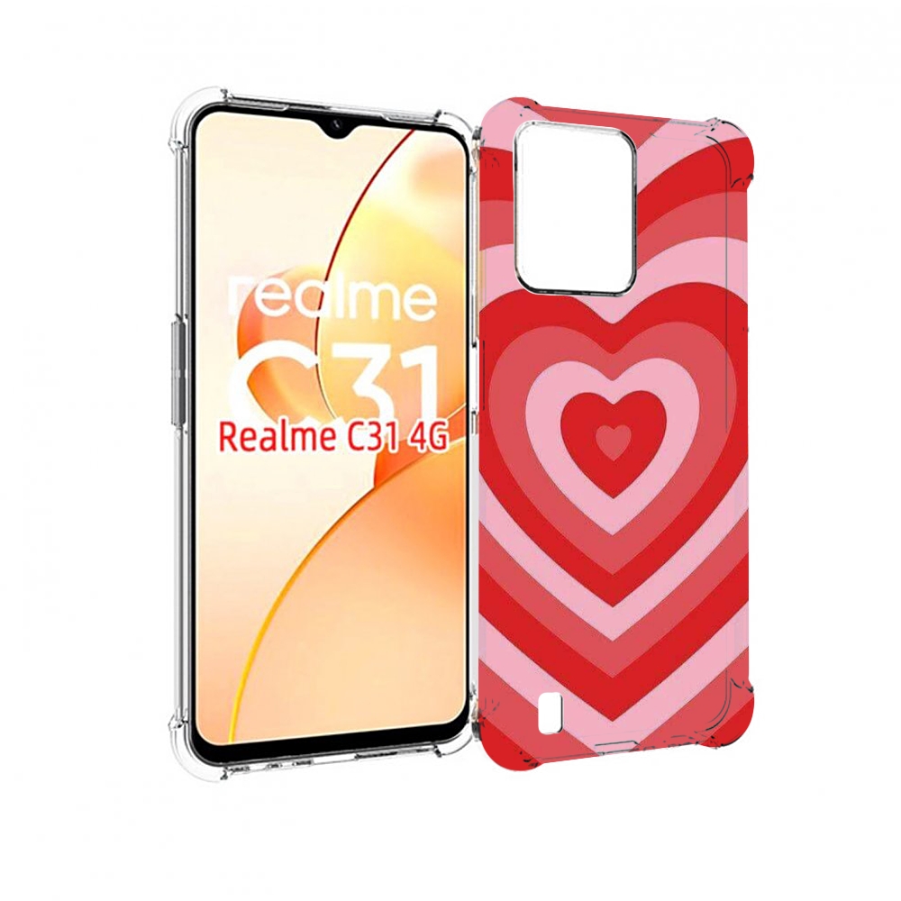 

Чехол MyPads завораживающее сердце женский для OPPO Realme C31, Прозрачный, Tocco