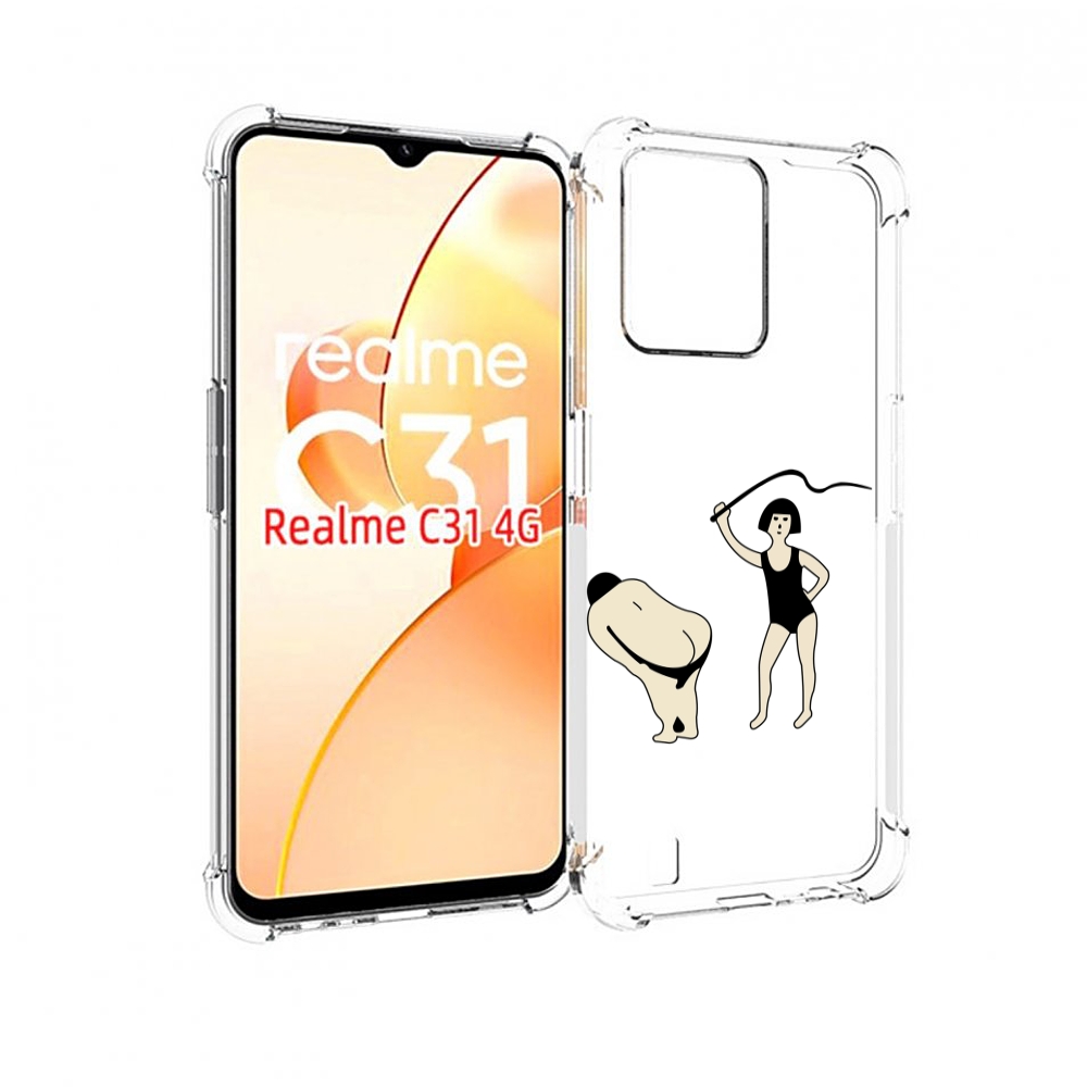 

Чехол MyPads женщина-наказывает для OPPO Realme C31, Прозрачный, Tocco