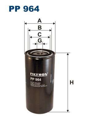 

Фильтр топливный FILTRON PP964