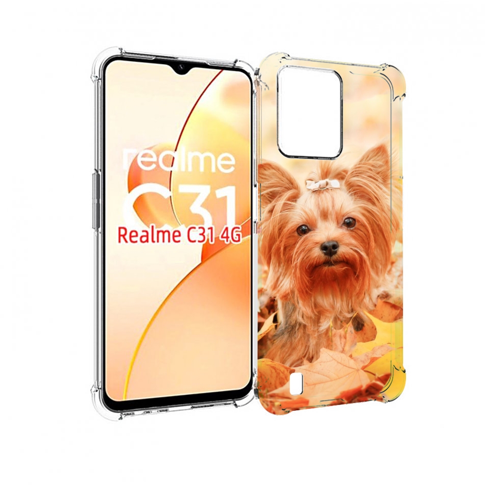 

Чехол MyPads еркширдскии терьер иорк для OPPO Realme C31, Прозрачный, Tocco