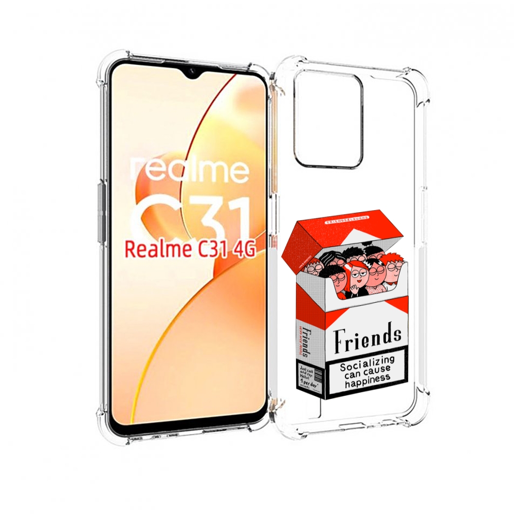 

Чехол MyPads друзья для OPPO Realme C31, Прозрачный, Tocco