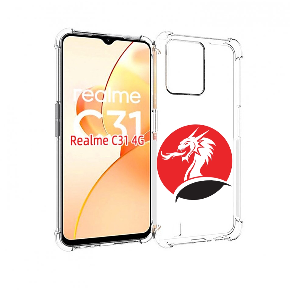 

Чехол MyPads дракон-рисунок для OPPO Realme C31, Прозрачный, Tocco