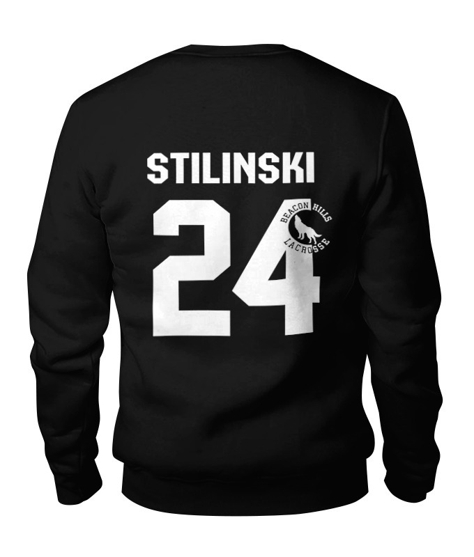 

Свитшот унисекс Printio Stilinski 24 черный XL, Stilinski 24