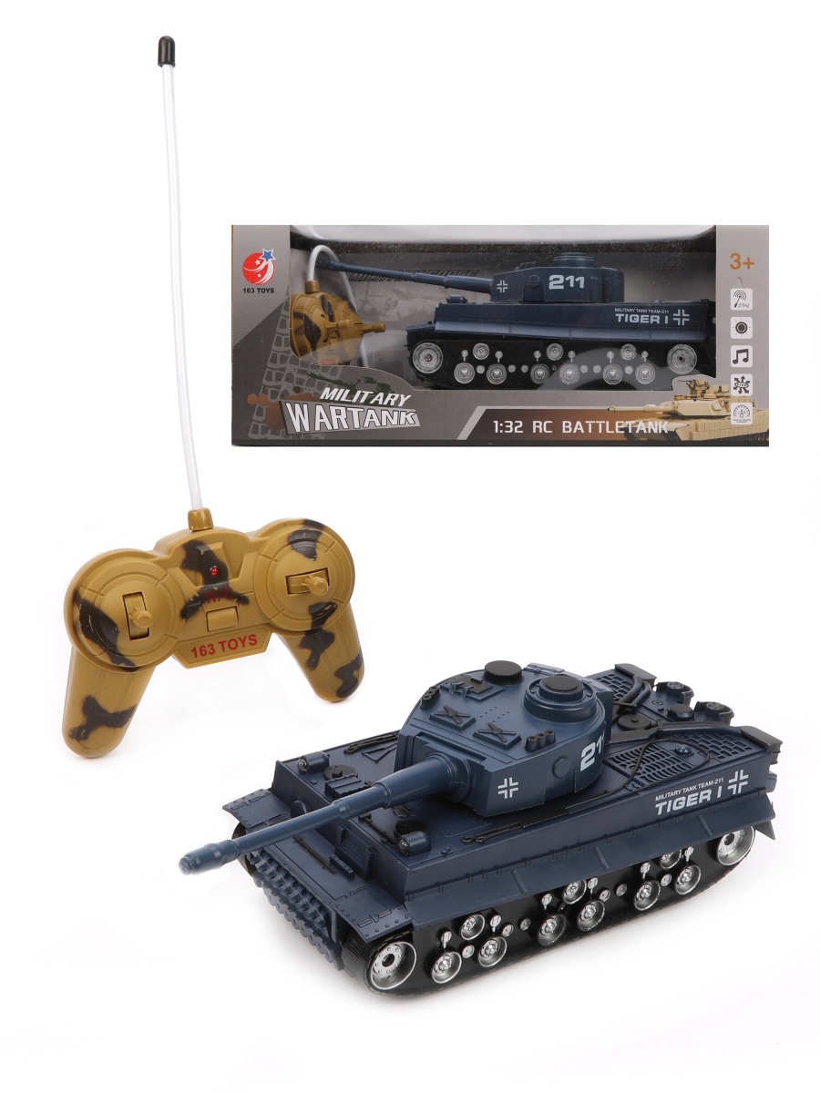 

Радиоуправляемый танк WellyWell с джостиком синий Military_Warmtank_Blue