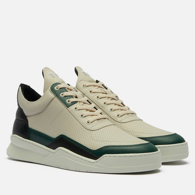 фото Кеды мужские filling pieces low top ghost decon бежевые 45 eu