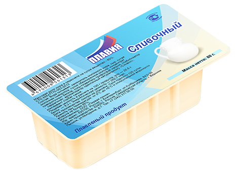 

Плавленый продукт Плавия Сливочный 60% 80 г