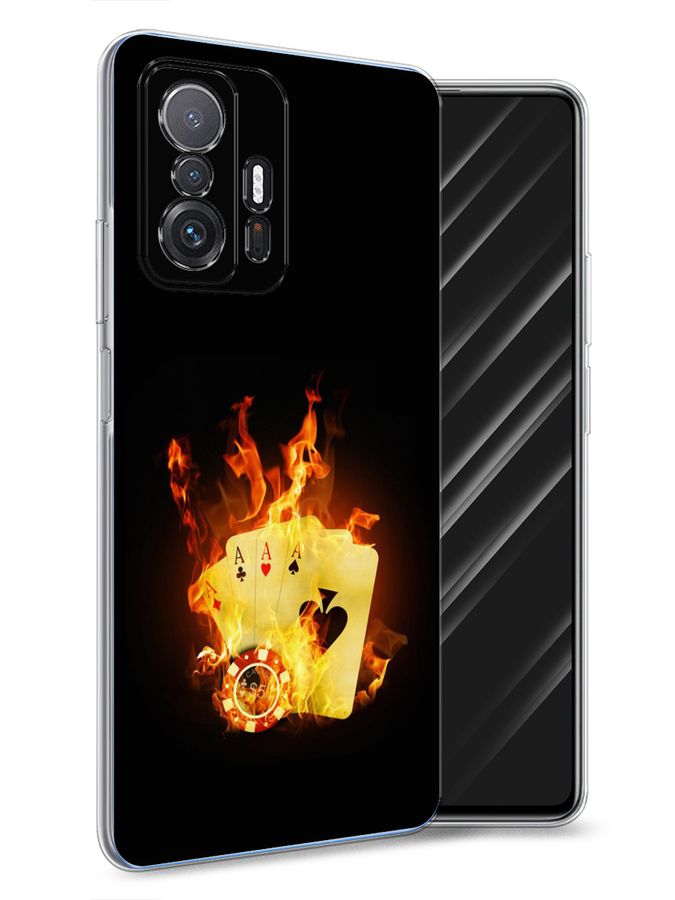 

Чехол Awog на Xiaomi Mi 11T/11T Pro "Горящие карты", Разноцветный, 313750-9