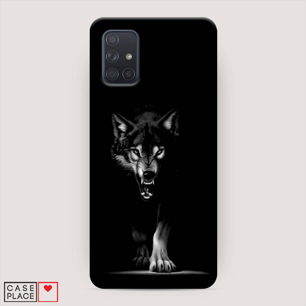 

Пластиковый чехол "Волк выходит из ночи" на Samsung Galaxy A71, 29020-1