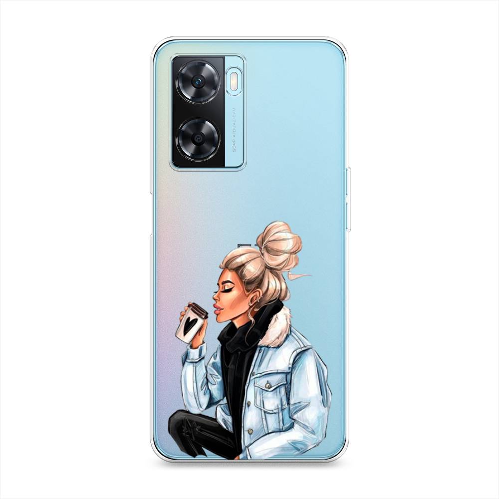 

Чехол Awog на OnePlus Nord N20 SE "Cute girl", Бежевый;черный;голубой, 153450-7