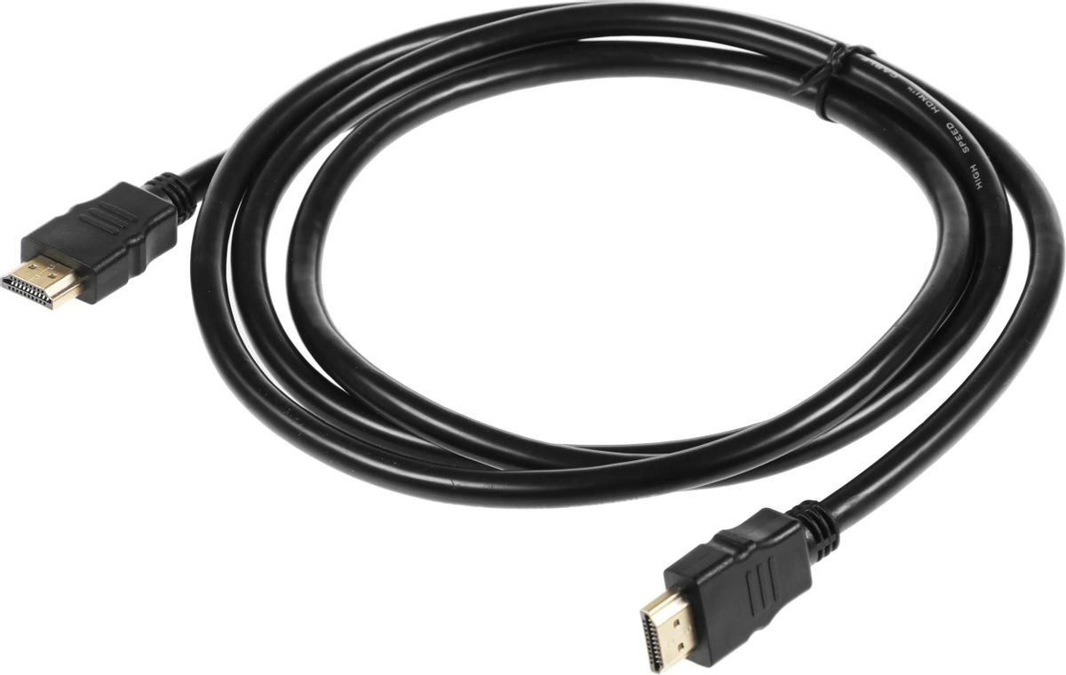 Кабель видео  HDMI m  -  HDMI m ,  ver 2.0,  1.8м, черный