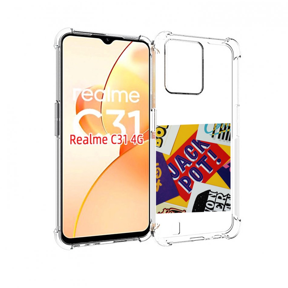 

Чехол MyPads джекпот для OPPO Realme C31, Прозрачный, Tocco
