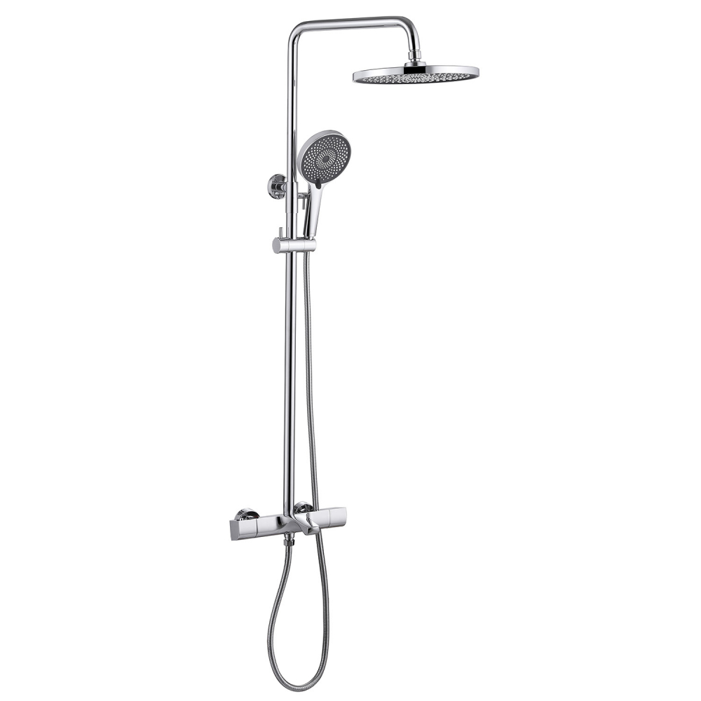 

Душевая стойка ABBER Thermostat AF8516 с термостатом и изливом, хром, Серебристый