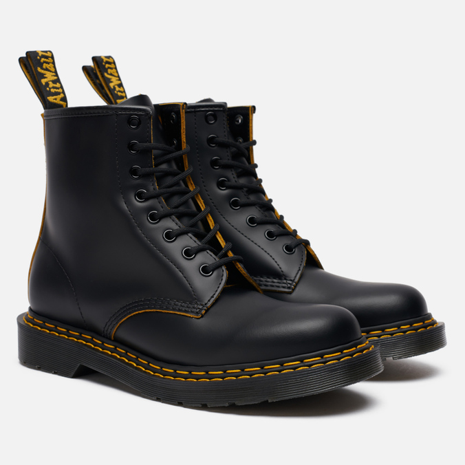 фото Ботинки женские dr. martens 1460 8 eye double stitch черные 39 eu