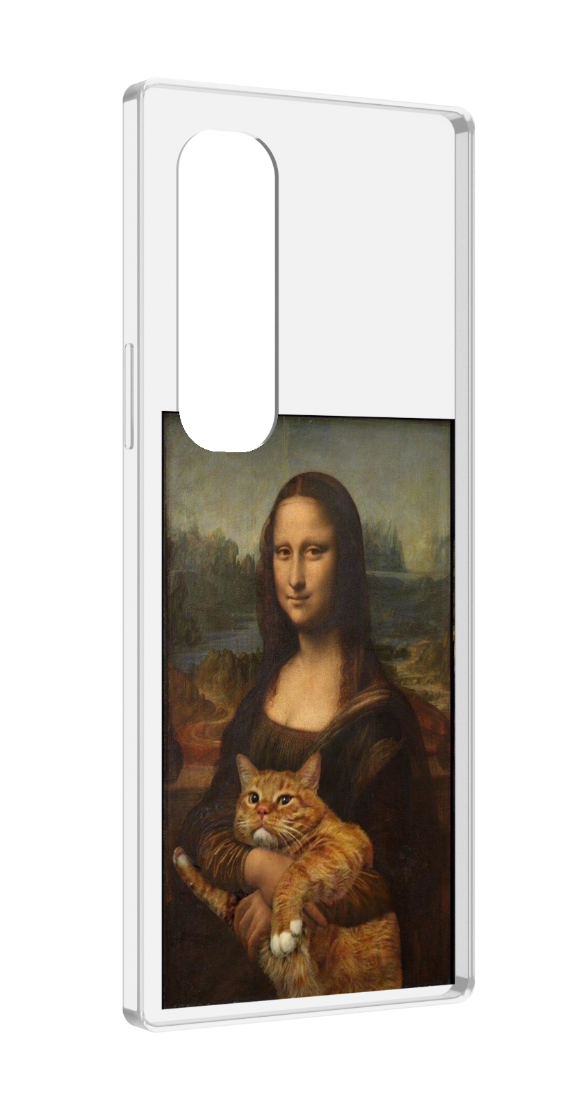 

Чехол MyPads монализа-с-котиком для Samsung Galaxy Z Fold 4 (SM-F936), Прозрачный, Tocco