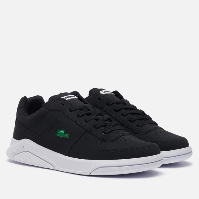 фото Кроссовки мужские lacoste game advance leather tonal черные 45 eu