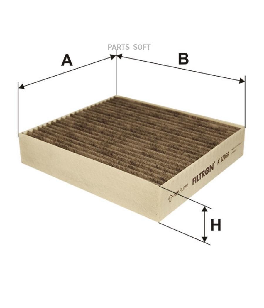 

Фильтр салонный, угольный filtron k1216a
