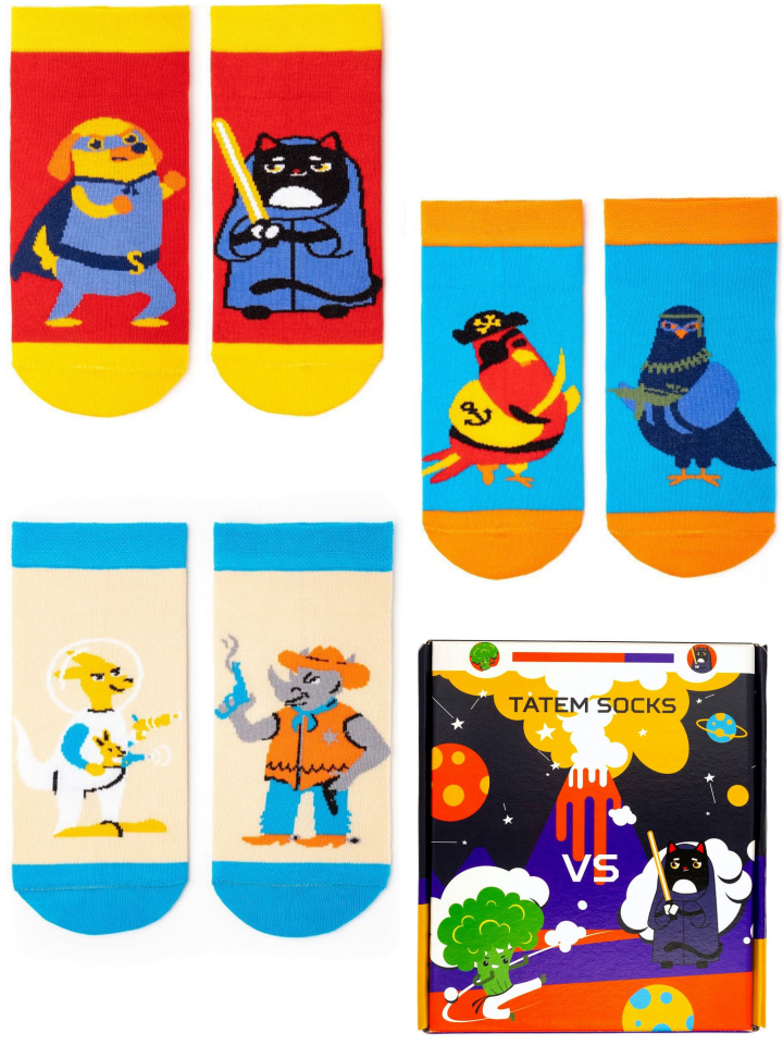

Подарочный набор носков мужских Tatem Socks 901/1 красных 41-46, 901/1