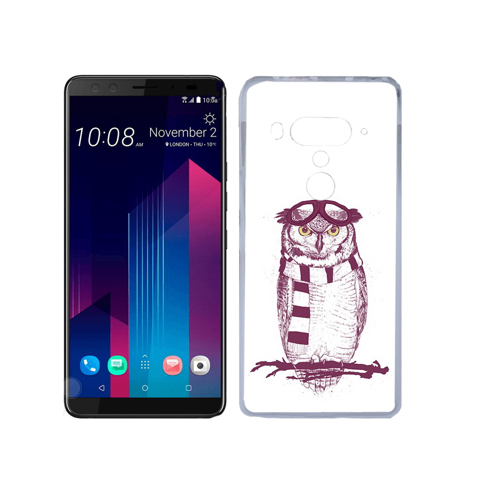

Чехол MyPads Tocco для HTC U12+ сова-летчик, Прозрачный, Tocco