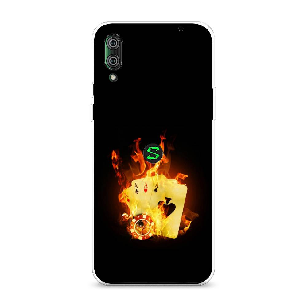 

Чехол Awog на Xiaomi Black Shark 2/2 Pro "Горящие карты", Разноцветный, 36450-9