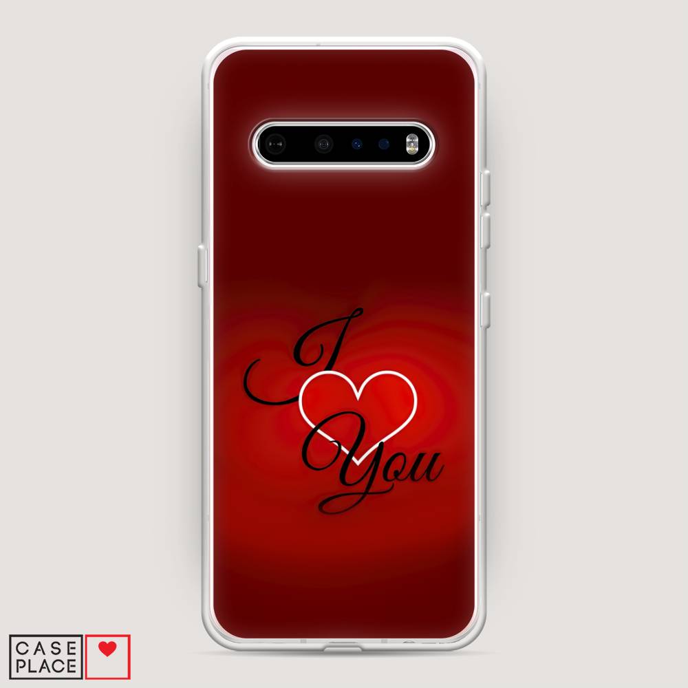 

Чехол Awog на LG V60 ThinQ 5G "I love you 3", Красный;черный, 84250-6