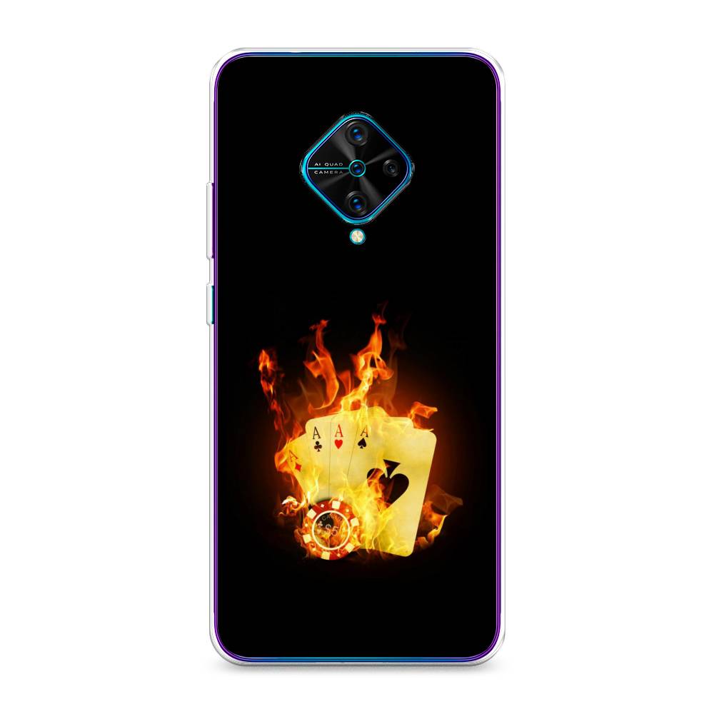 

Чехол Awog на Vivo Y9s "Горящие карты", Разноцветный, 262450-9
