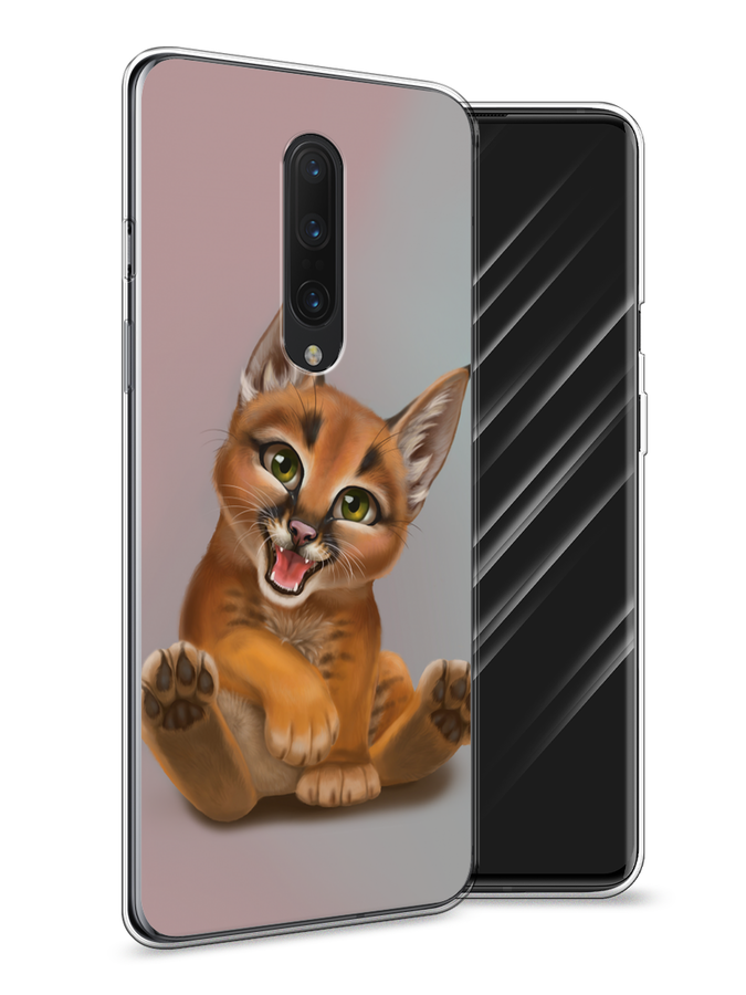 

Чехол Awog на OnePlus 8 / ВанПлас 8 "Малыш рыси", Оранжевый;серый, 151250-1