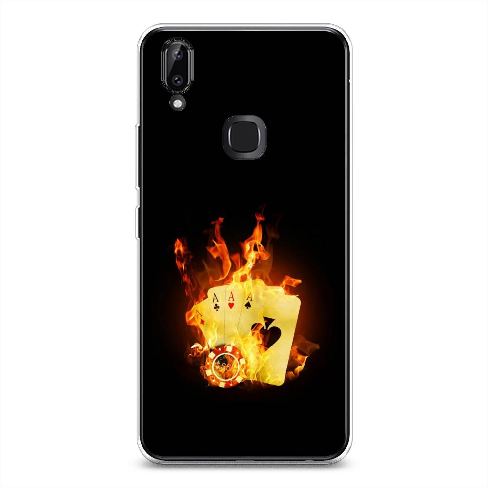 

Чехол Awog на Vivo Y85/V9 "Горящие карты", Разноцветный, 260350-9