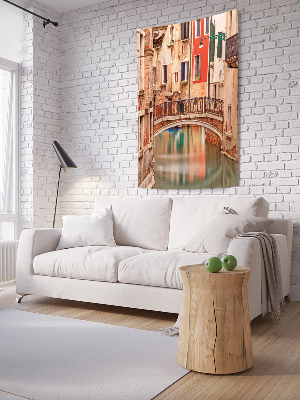 

Вертикальное фотопанно на стену JoyArty Уличная река 100x150 см, Уличная река