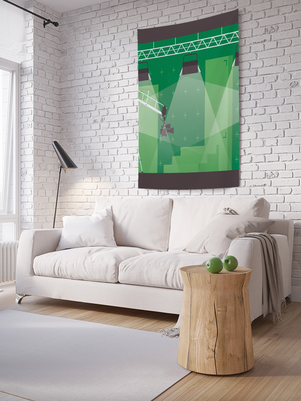 

Вертикальное фотопанно на стену JoyArty Подсветка сцены 100x150 см, Подсветка сцены