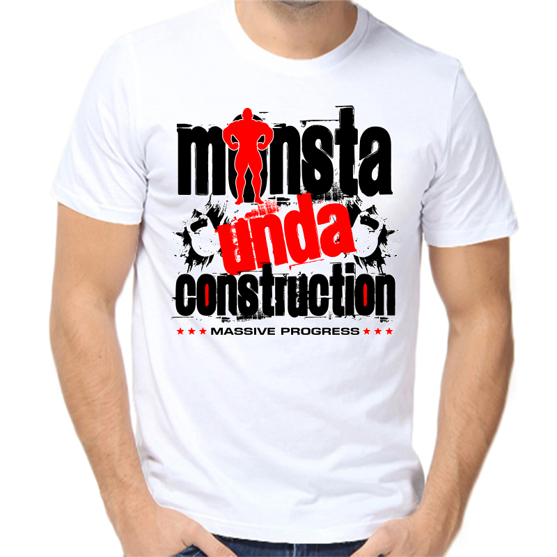 

Футболка мужская белая 64 р-р monsta unda construction, Белый, fm_monsta_unda_construction