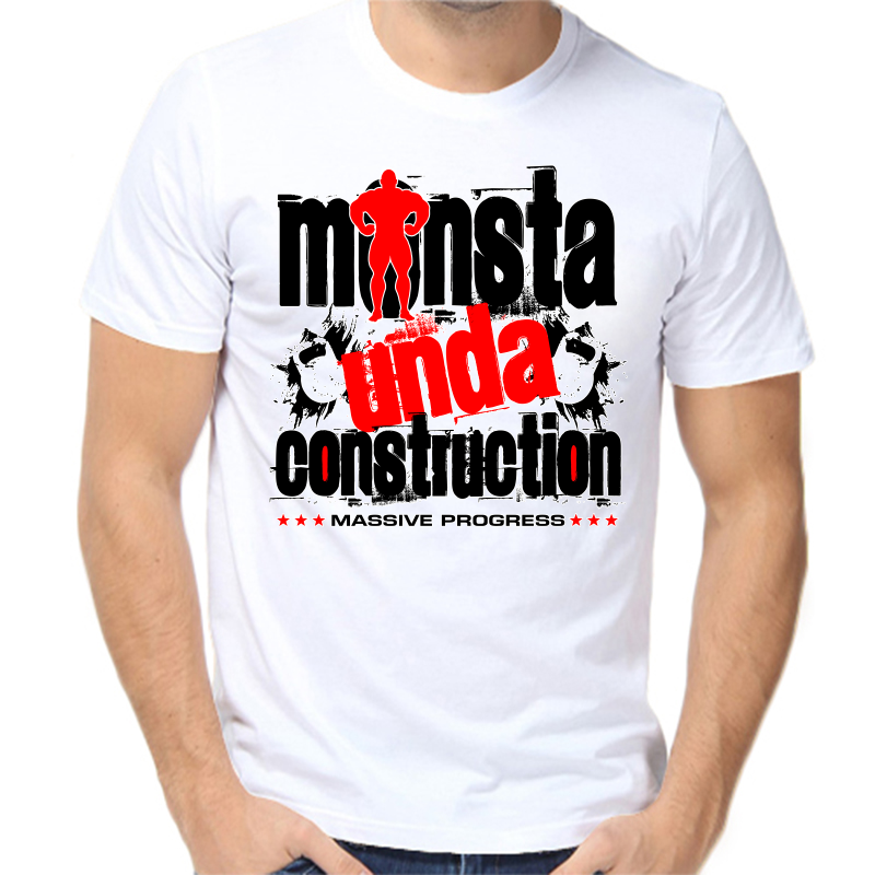 

Футболка мужская белая 60 р-р monsta unda construction, Белый, fm_monsta_unda_construction