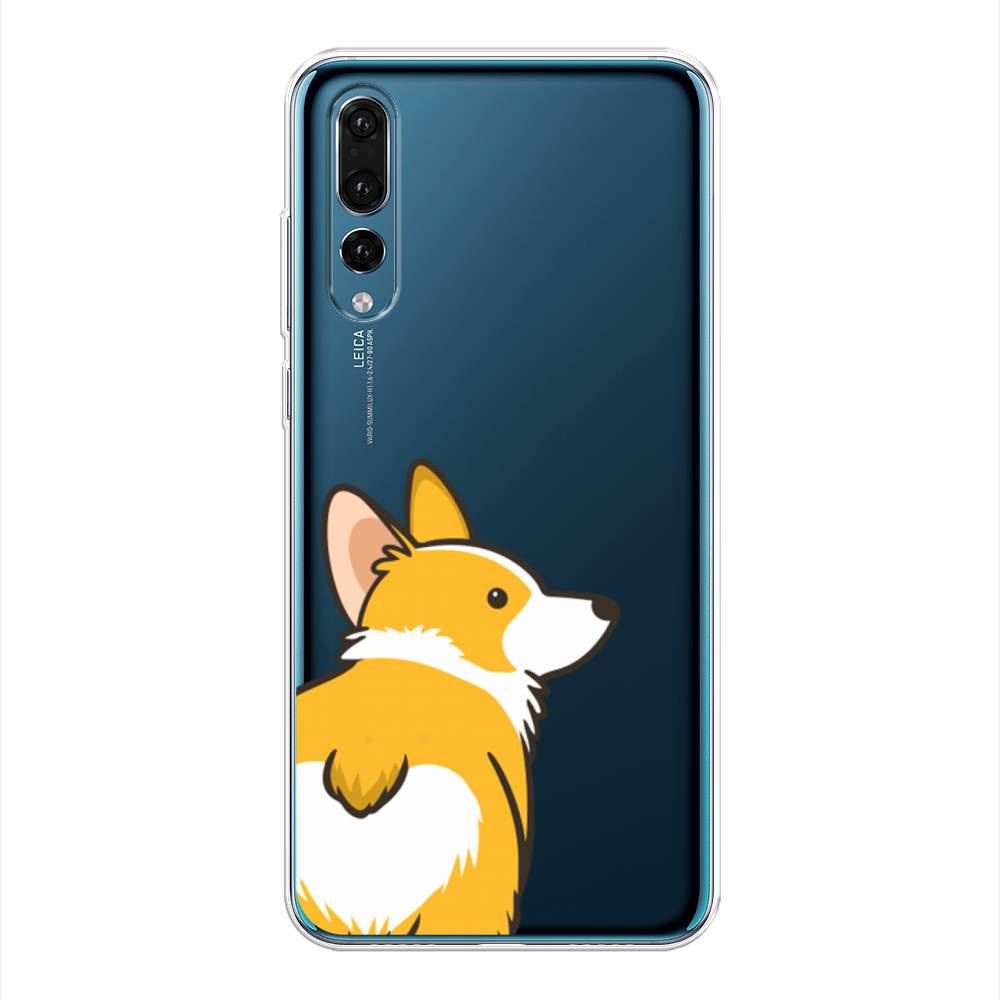 

Чехол Awog на Huawei P20 Pro "Корги следуй за мной", Желтый;бежевый;белый, 65050-2