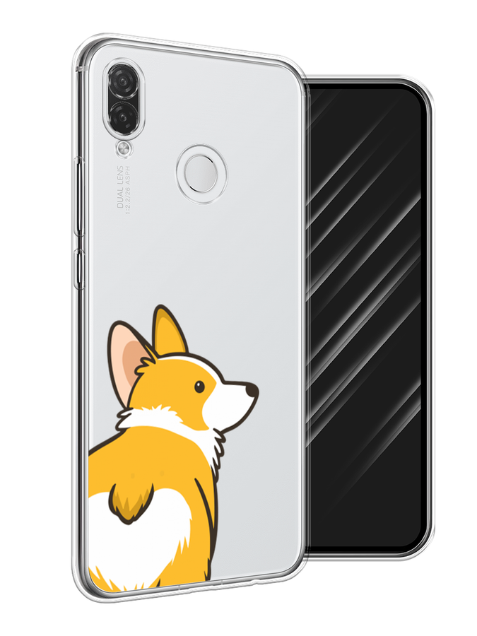 

Чехол Awog на Huawei P Smart Plus "Корги следуй за мной", Желтый;бежевый;белый, 68250-2