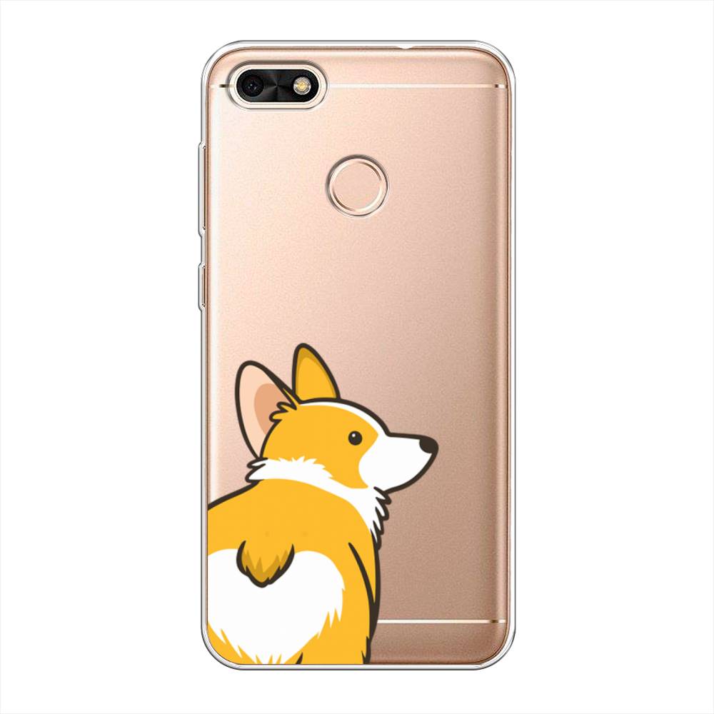 

Чехол Awog на Huawei Nova Lite (2017) "Корги следуй за мной", Желтый;бежевый;белый, 64750-2