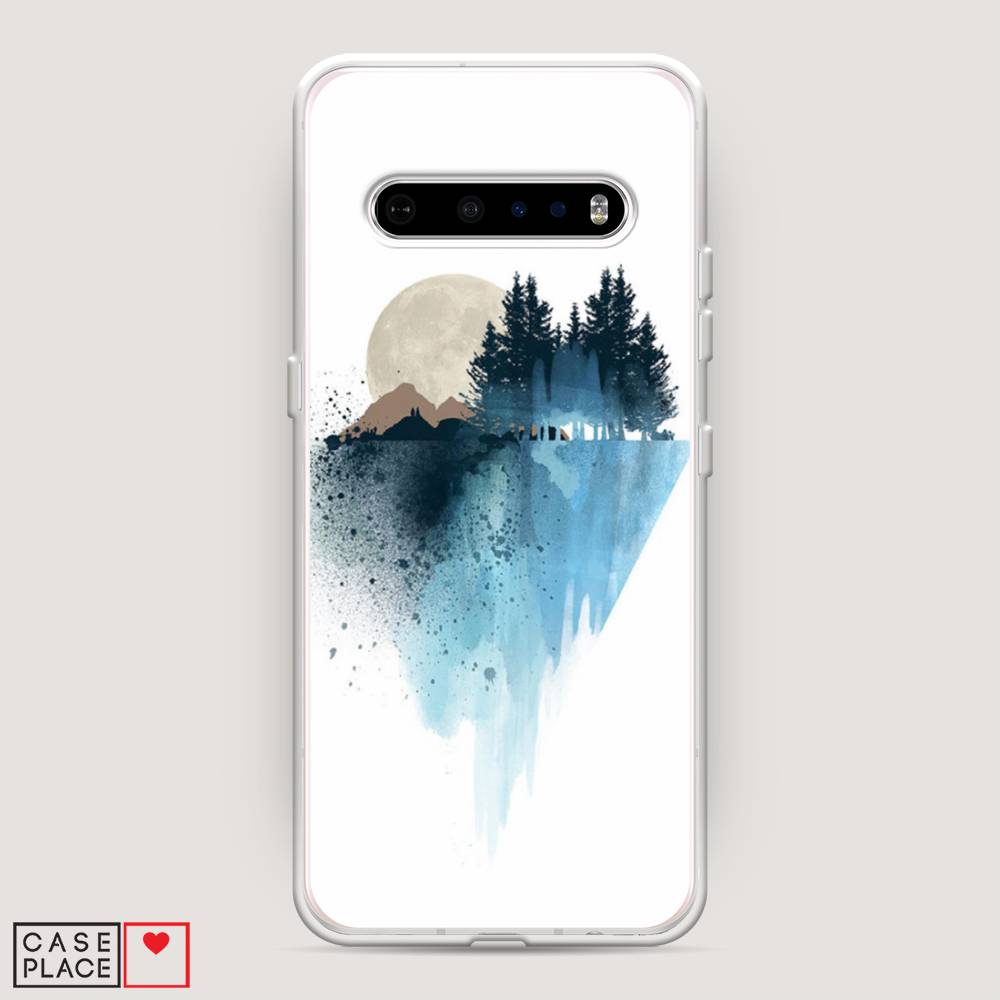 

Чехол Awog на LG V60 ThinQ 5G "Горы 5", Голубой, 84250-4