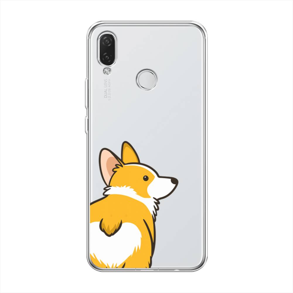 

Чехол Awog на Huawei Nova 3i "Корги следуй за мной", Желтый;бежевый;белый, 68350-2