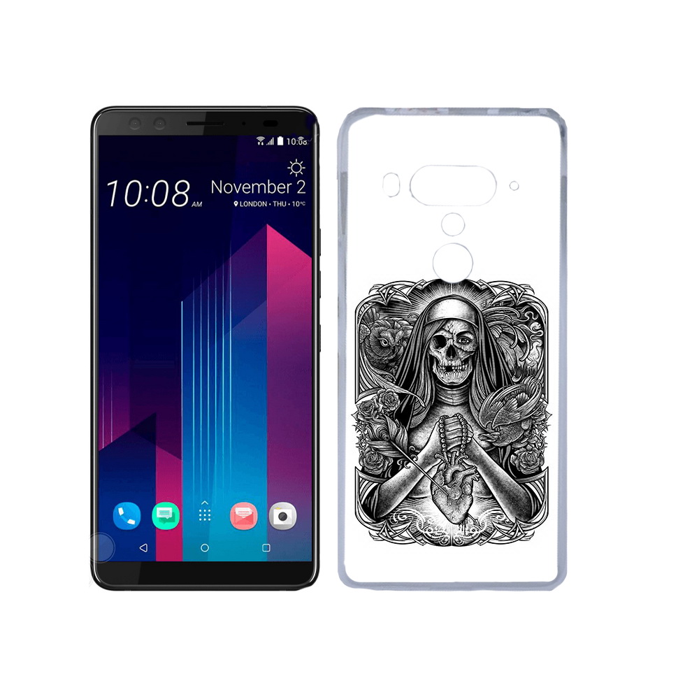 

Чехол MyPads Tocco для HTC U12+ скелет с сердцем, Прозрачный, Tocco