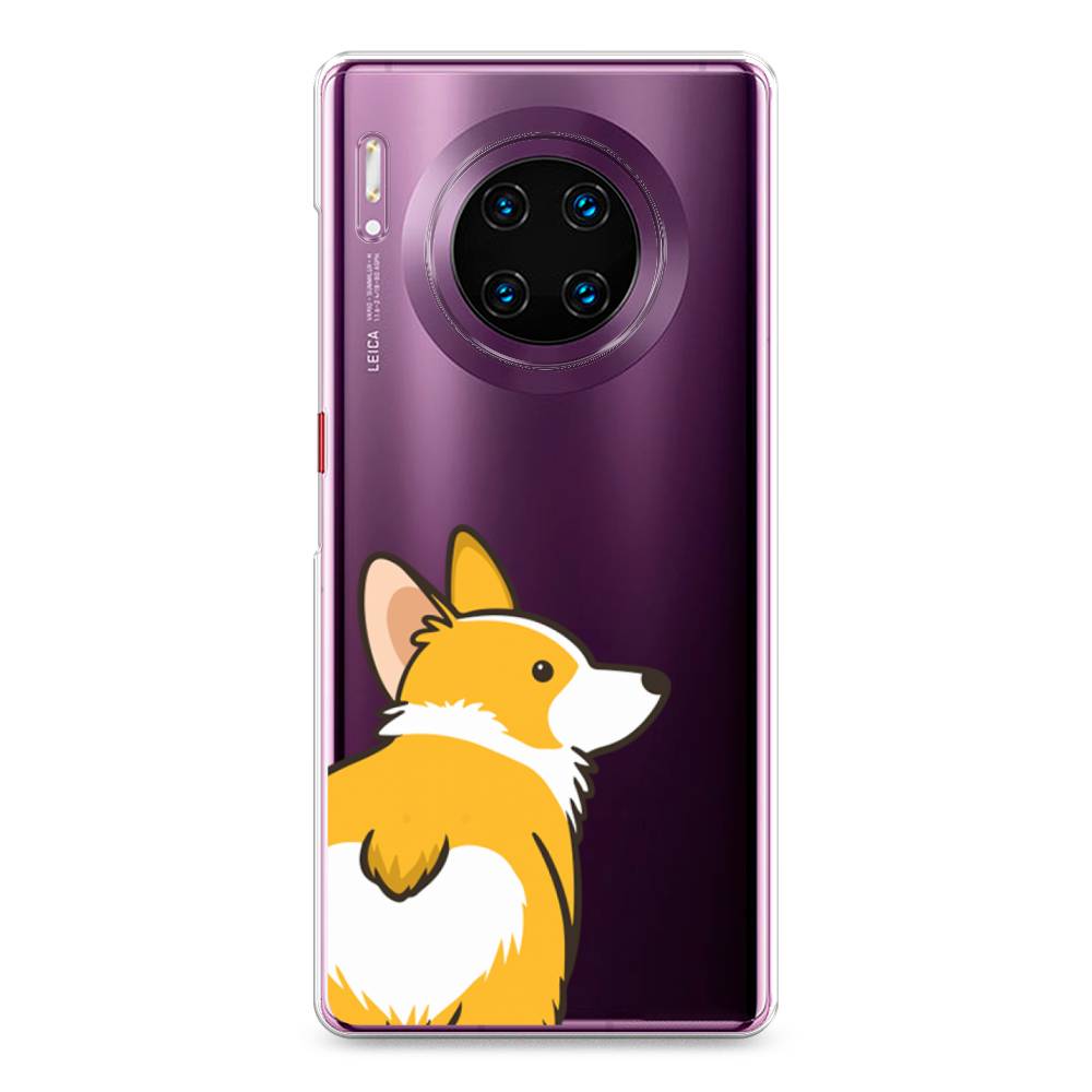 

Чехол Awog на Huawei Mate 30 Pro "Корги следуй за мной", Желтый;бежевый;белый, 610450-2