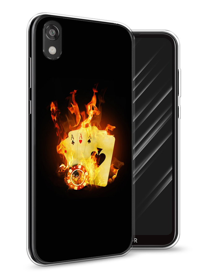 

Чехол Awog на Honor 8S Prime "Горящие карты", Разноцветный, 6103950-9