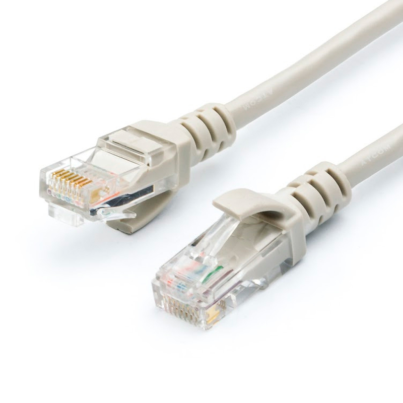 Кабель Atcom RJ45 - RJ45 вилка-вилка 30м (АТ4964) серый